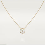 [Clover Jewelry]AMULETTE ROSE GOLD MOP NECKLACE
