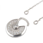 [Clover Jewelry]AMULETTE SILVER FULL DIAMOND NECKLACE