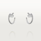 [Clover Jewelry]JUSTE EARRINGS 12.75MM SILVER DIAMOND