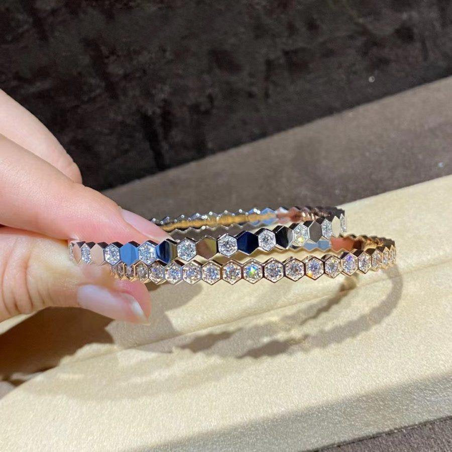 [Clover Jewelry]BEE LOVE GOLD BRACELET FULL DIAMOND