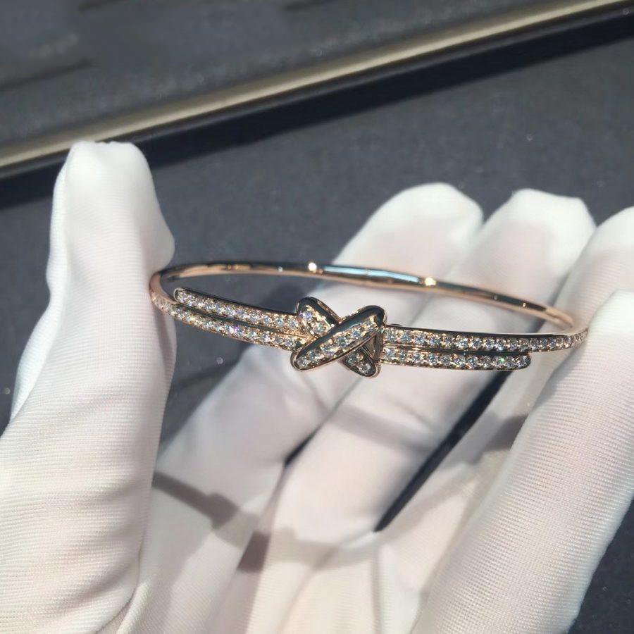 [Clover Jewelry]JEUX DE BRACELET DIAMONDS PINK GOLD