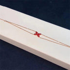 [Clover Jewelry]JEUX BRACELET CARNELIAN PINK GOLD 1 DIAMOND