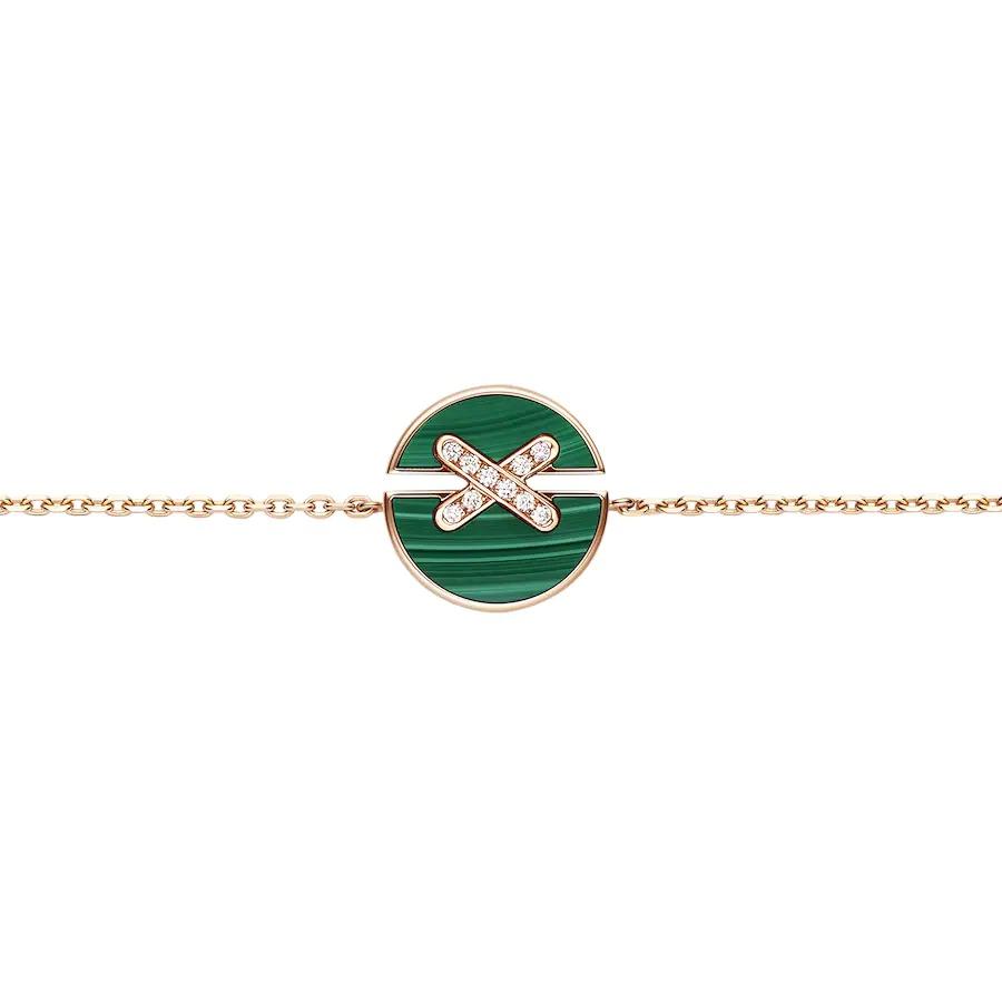 [Clover Jewelry]MALACHIT-ARMBÄNDER ROSÉGOLD DIAMANTEN
