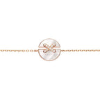 [Clover Jewelry]ARMBÄNDER-SET PERLMUTT ROSÉGOLD DIAMANTEN