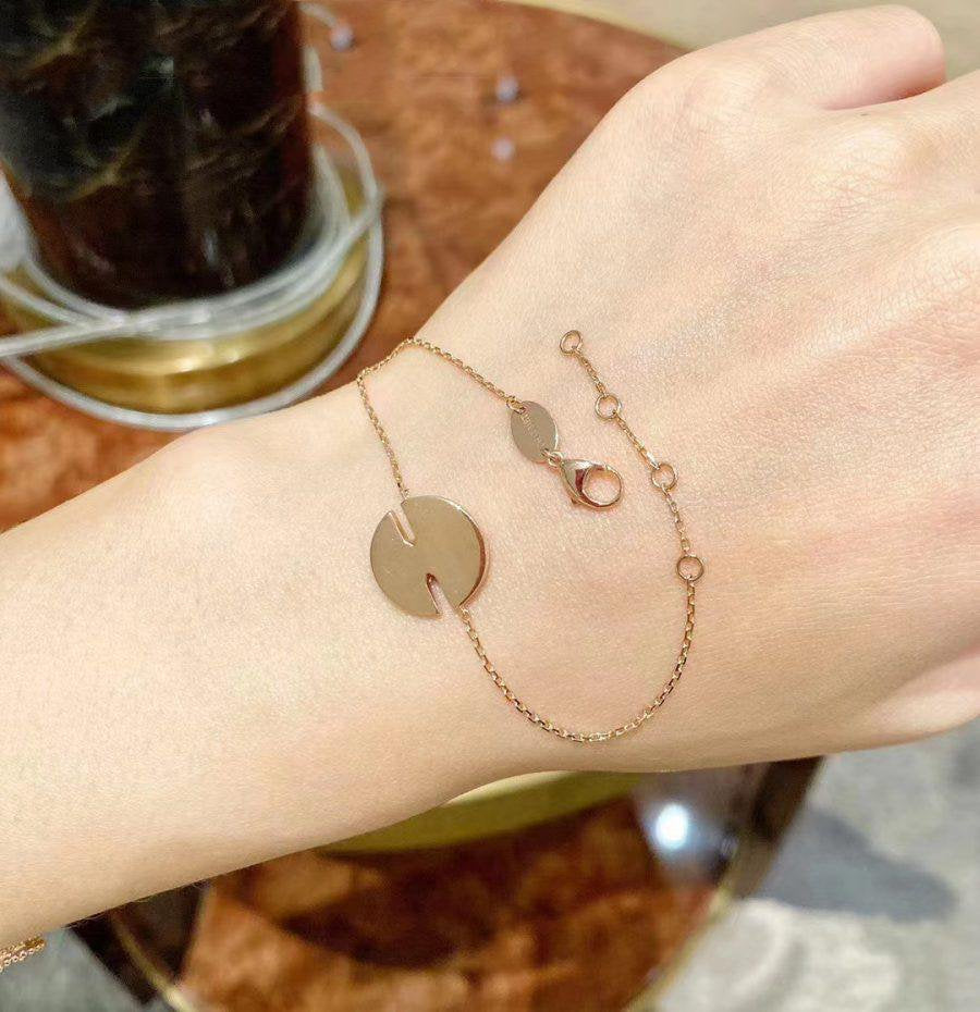 [Clover Jewelry]ARMBÄNDER-SET PERLMUTT ROSÉGOLD DIAMANTEN