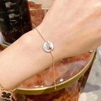 [Clover Jewelry]ARMBÄNDER-SET PERLMUTT ROSÉGOLD DIAMANTEN