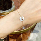[Clover Jewelry]ARMBÄNDER-SET PERLMUTT ROSÉGOLD DIAMANTEN