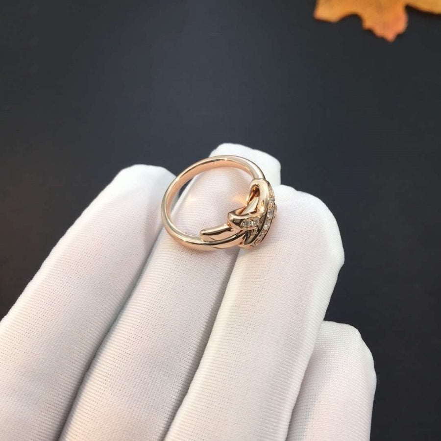 [Clover Jewelry]JEUX DE PINK GOLD DIAMOND RING