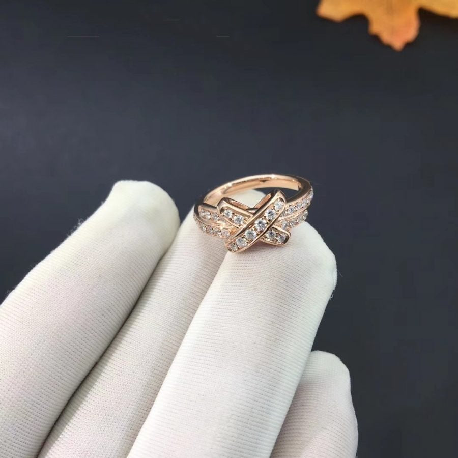 [Clover Jewelry]JEUX DE RING ピンクゴールド ダイヤモンド