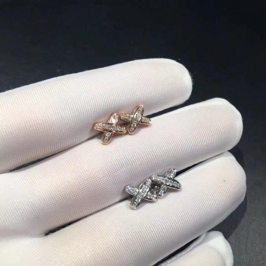 [Clover Jewelry]JEUX DE DIAMOND EARRINGS
