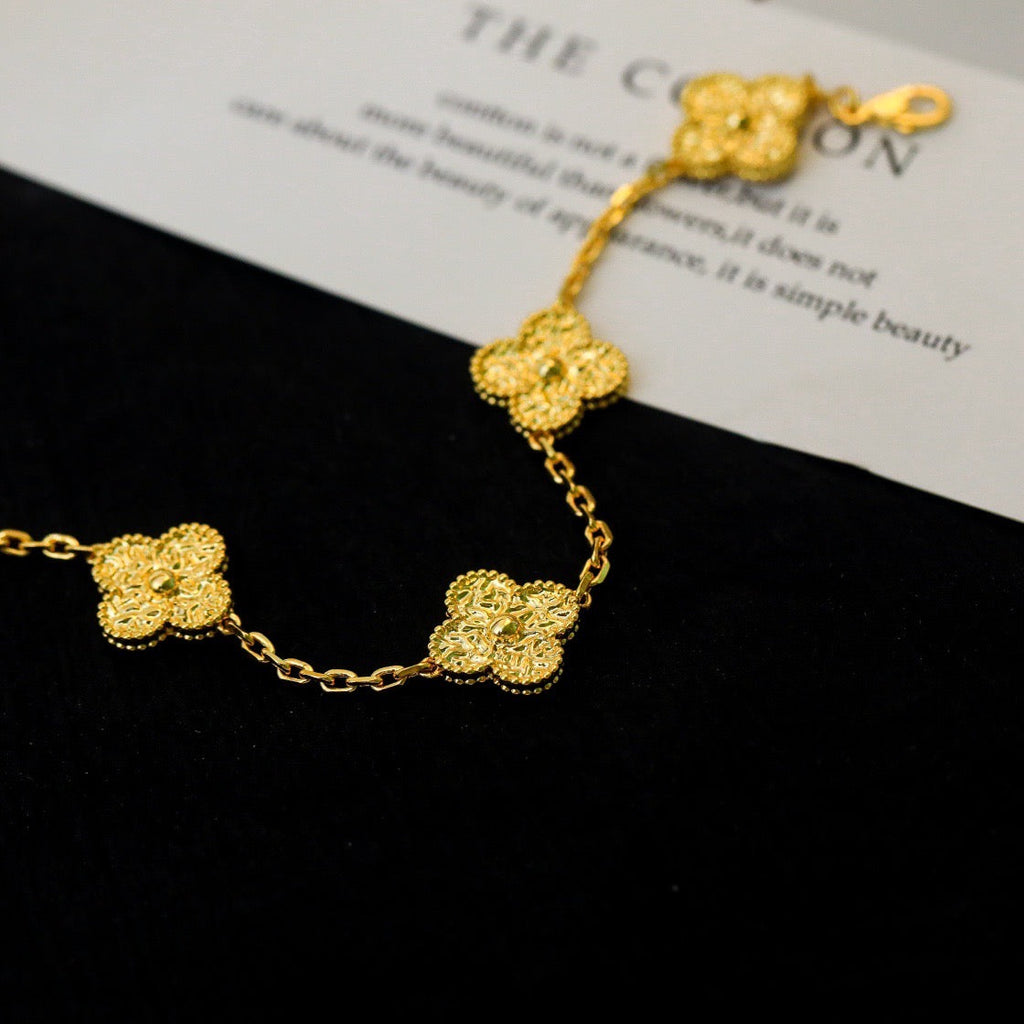 [Clover Jewelry]CLOVER 5 MOTIFS BRONZING BRACELET