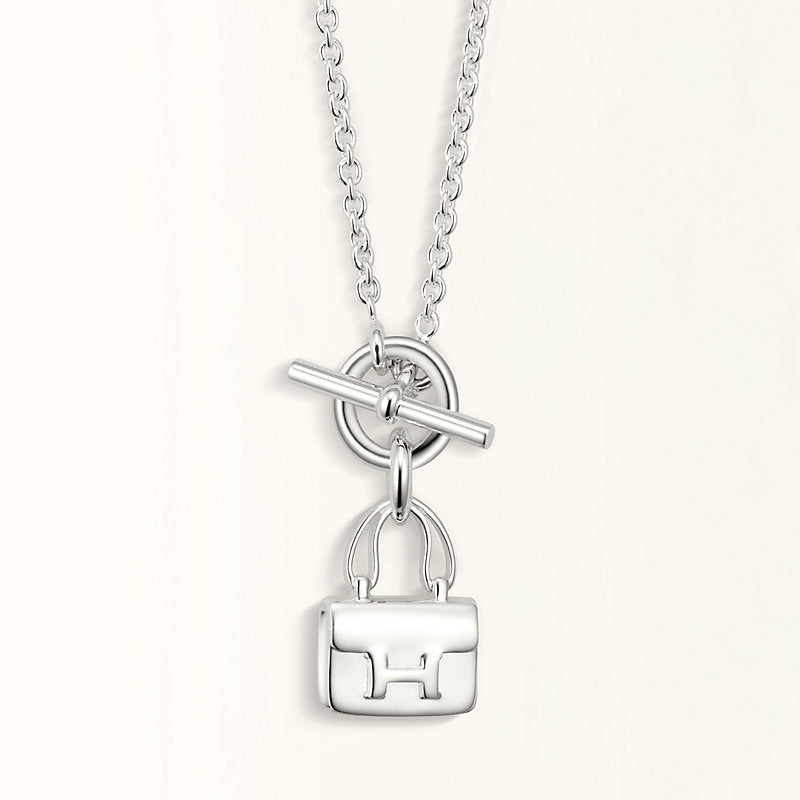 [Clover Jewelry]POP H ANHÄNGER SILBERHALSKETTE