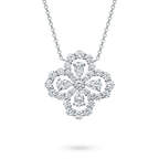 [Clover Jewelry]LOOP NECKLACE FULL MOTIF DIAMOND 16MM MULTIPLE COLORS