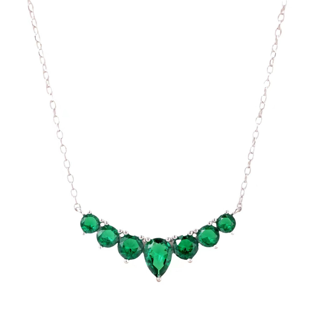 [Clover Jewelry]カラフルなハートネックレス