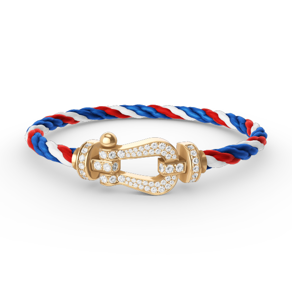 [Clover Jewelry]FORCE LARGE HORSESHOE FULL DIAMOND BRACELET GOLD