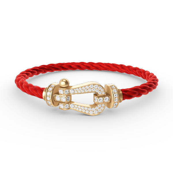 [Clover Jewelry]FORCE LARGE HORSESHOE FULL DIAMOND BRACELET GOLD