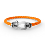 [Clover Jewelry]FORCE LARGE HORSESHOE BLACK DIAMOND BRACELET SILVER