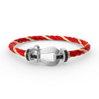 [Clover Jewelry]FORCE LARGE HORSESHOE BLACK DIAMOND BRACELET SILVER