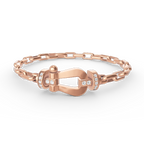 [Clover Jewelry]FORCE LARGE HORSESHOE CLASP  METAL BRACELET
