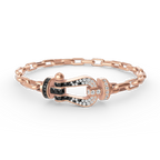 [Clover Jewelry]FORCE LARGE HORSESHOE CLASP  METAL BRACELET