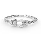 [Clover Jewelry]FORCE LARGE HORSESHOE CLASP  METAL BRACELET