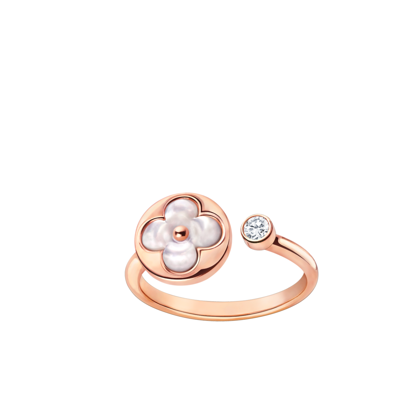 [Clover Jewelry]SUN 1 DIAMOND PINK MOP RING