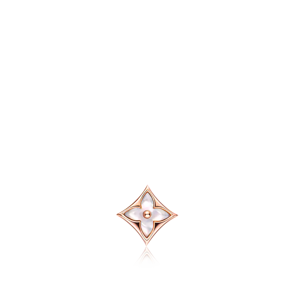 [Clover Jewelry]STAR MOP PINK GOLD EARRINGS