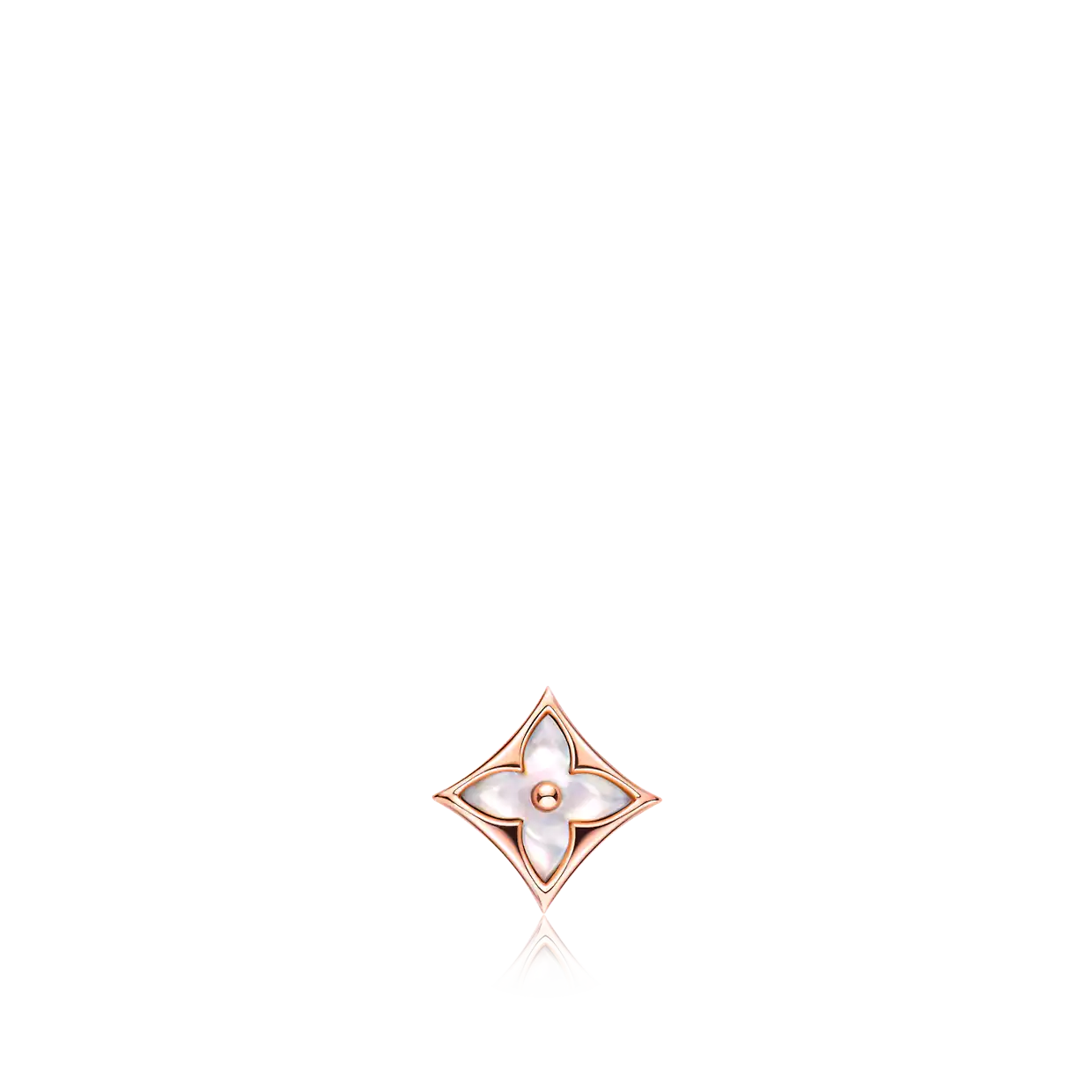 [Clover Jewelry]STAR MOP PINK GOLD EARRINGS
