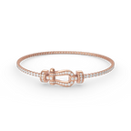 [Clover Jewelry]FORCE  HORSESHOE  DIAMOND TENNIS BRACELET