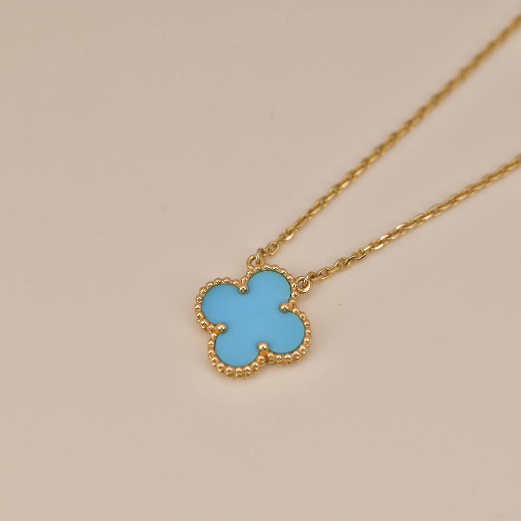 [Clover Jewelry]CLOVER 15MM VINTAGE TURQUOISE NECKLACE