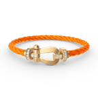 [Clover Jewelry]ホースシューラージ ハーフダイヤモンド ブレスレット ゴールド