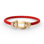[Clover Jewelry]ホースシューラージ ハーフダイヤモンド ブレスレット ゴールド