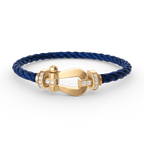 [Clover Jewelry]ホースシューラージ ハーフダイヤモンド ブレスレット ゴールド