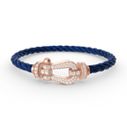 [Clover Jewelry]FORCE LARGE HORSESHOE FULL DIAMOND BRACELET ROSE GOLD