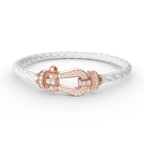 [Clover Jewelry]FORCE LARGE HORSESHOE FULL DIAMOND BRACELET ROSE GOLD