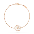 [Clover Jewelry]LUCKY WHITE MOP PLUM BLOSSOM  BRACELET