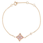 [Clover Jewelry]STAR 1 DIAMOND PINK GOLD BRACELET