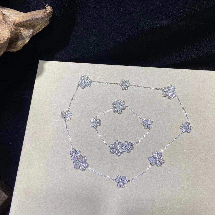 [Clover Jewelry]FRIVOLE SILVER 5 FLOWERS BRACELET