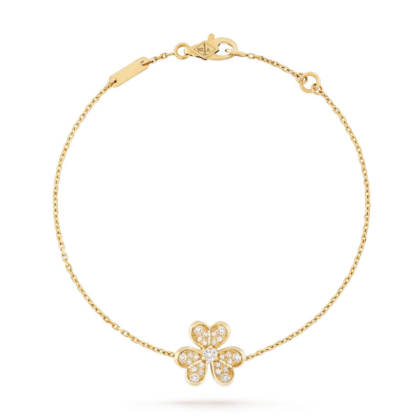 [Clover Jewelry]FRIVOLE GOLD BLUMEN DIAMANTEN ARMBAND