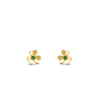 [Clover Jewelry]FRIVOLE  FLOWER MALACHITE EARRINGS