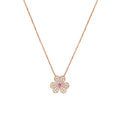[Clover Jewelry]FRIVOLE ROSE GOLD FLOWER DIAMOND NECKLACE