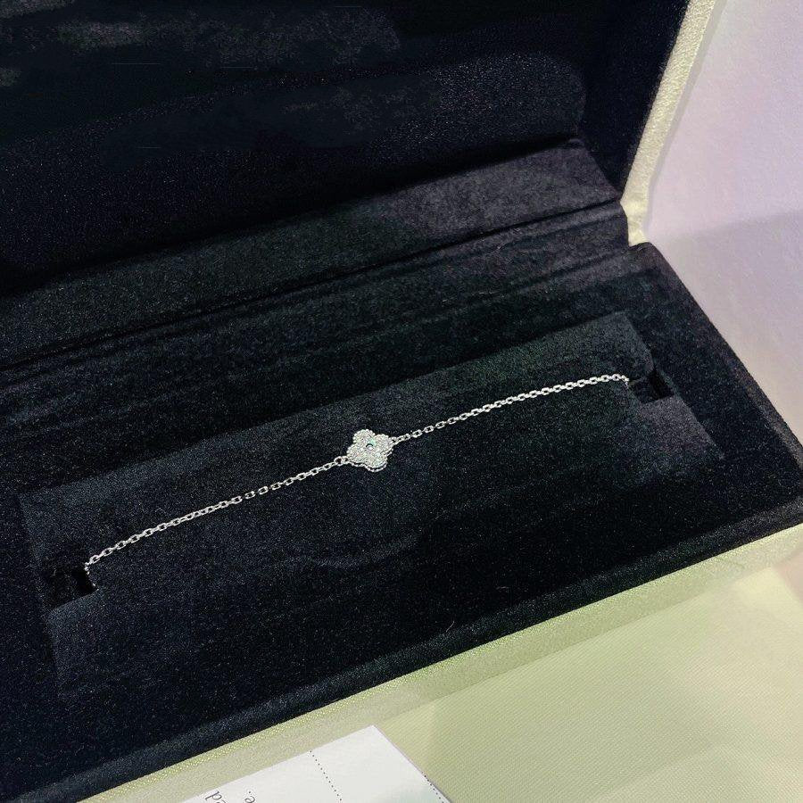 [Clover Jewelry]KLEE EINZELBLUMEN-ARMBAND SILBER