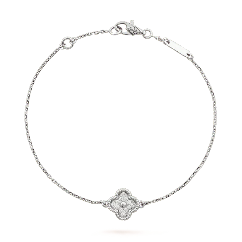 [Clover Jewelry]KLEE EINZELBLUMEN-ARMBAND SILBER