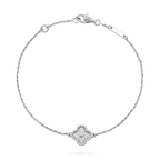 [Clover Jewelry]KLEE EINZELBLUMEN-ARMBAND SILBER
