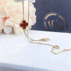 [Clover Jewelry]CLOVER  KARNEOL-EINZELBLÜTENARMBAND