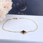 [Clover Jewelry]CLOVER  KARNEOL-EINZELBLÜTENARMBAND