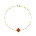 [Clover Jewelry]CLOVER  KARNEOL-EINZELBLÜTENARMBAND
