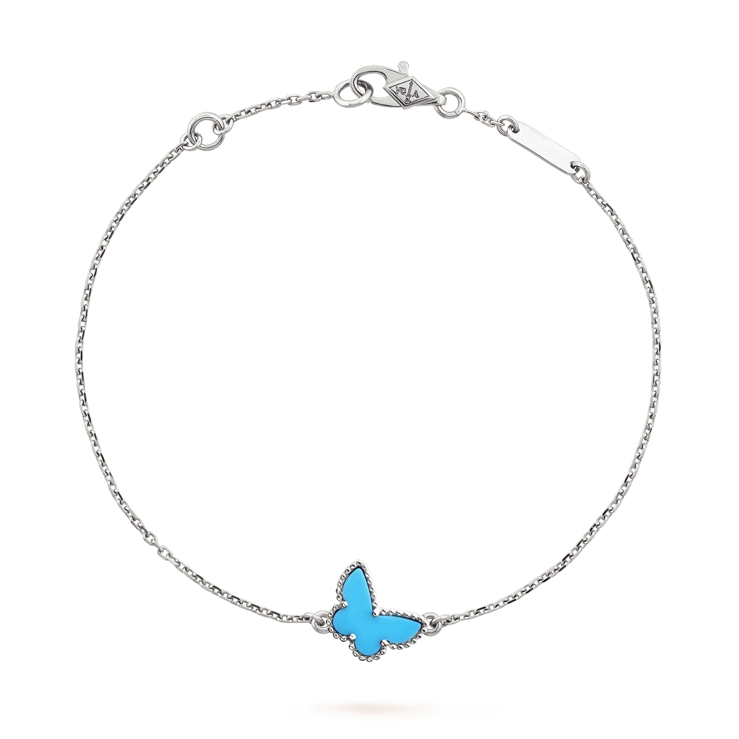 [Clover Jewelry]BUTTERFLY TURQUOISE BUTTERFLY BRACELET SILVER