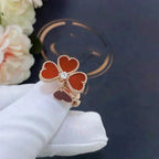 [Clover Jewelry]スイートクローバーカーネリアンリング