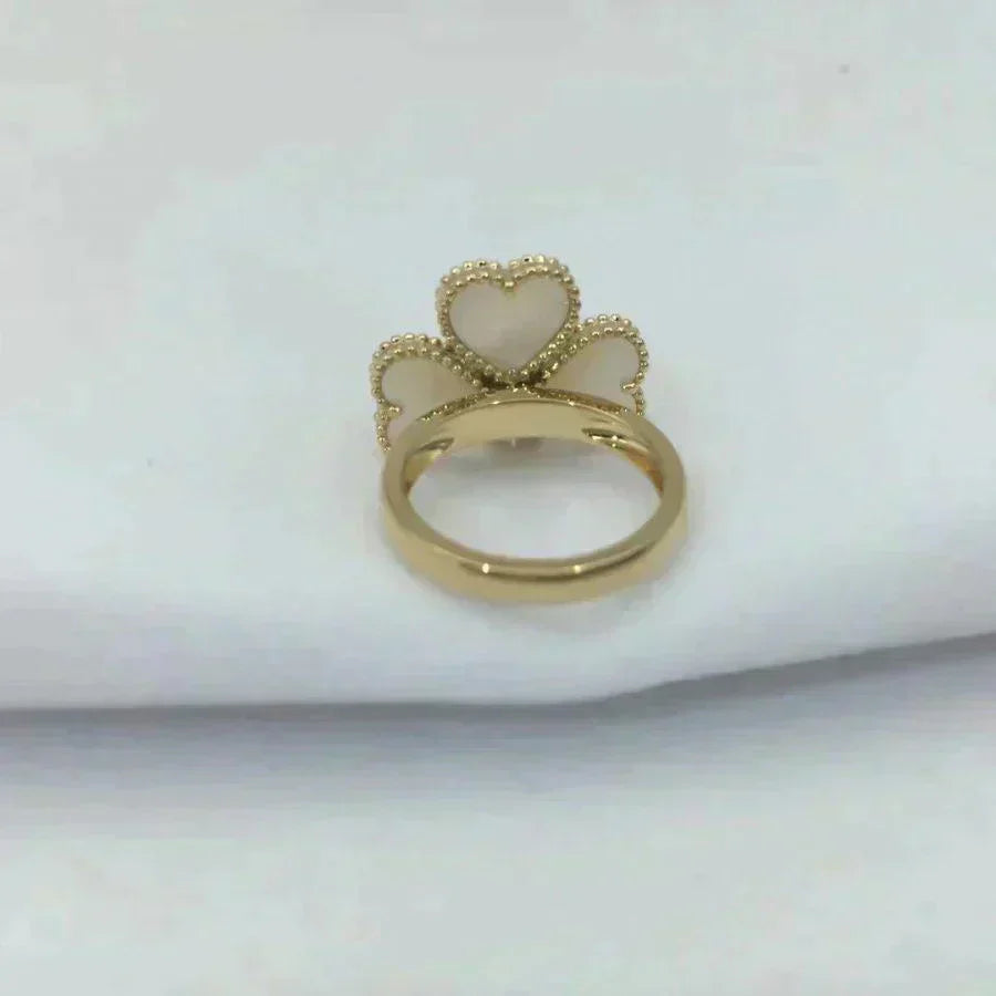 [Clover Jewelry]SWEET CLOVER WHITE MOP RING